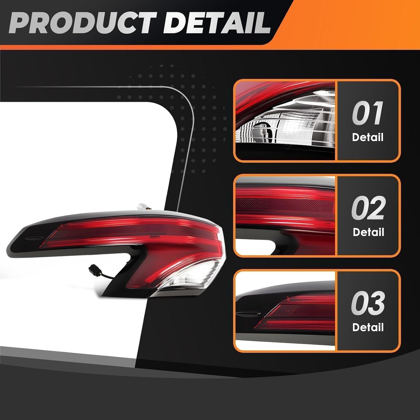 Luz trasera exterior conductor comp sienna 21-22 izq
