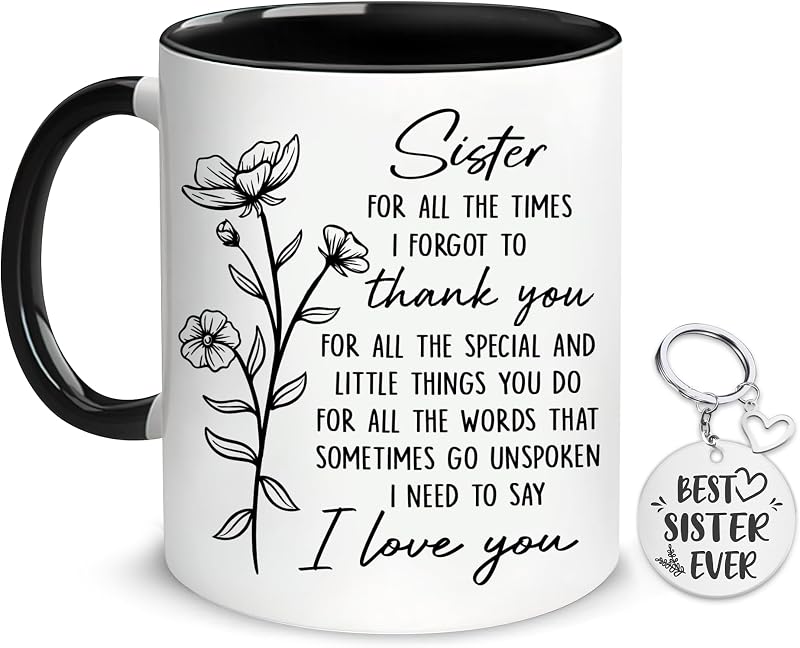 Taza Café para Hermanas 11oz Regalo Cumpleaños Día Madre