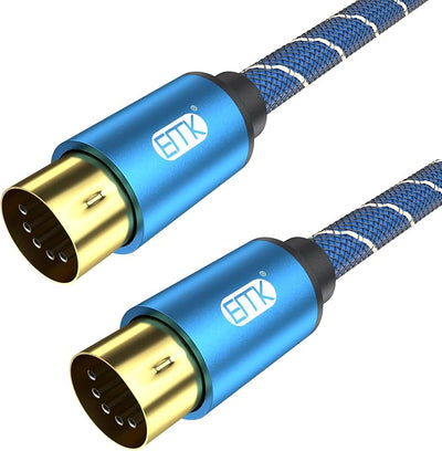 Cable DIN MIDI 5 pines macho a macho comp 10 pies