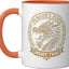 Taza Cerámica Entrenamiento Muay Thai Naranja/Blanco