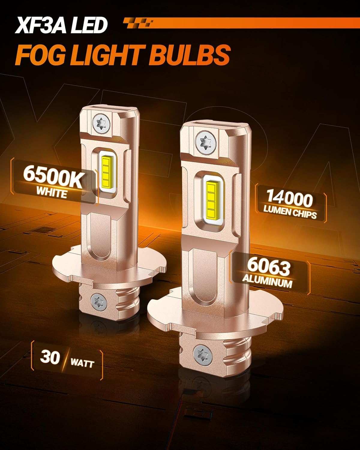 Bombilla LED H3 Antiniebla 14000lm Mini Plug-n-Play