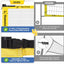 Set bádminton exterior 20ft con 4 raquetas aluminio carbono