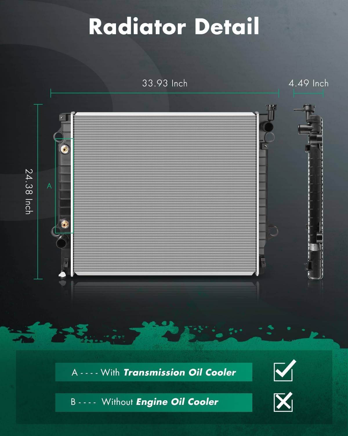 Radiador comp Toyota Tacoma 2.7L 05-15