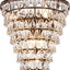 Candelabro cristal 20pulg bronce 8 luces baño sala