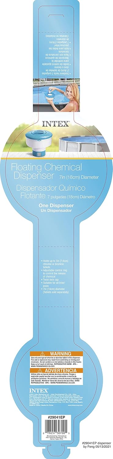 Dispensador químicos flotantes 7"