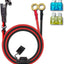 Cable carga 10 AWG 6ft con conectores SAE 2 pines para auto