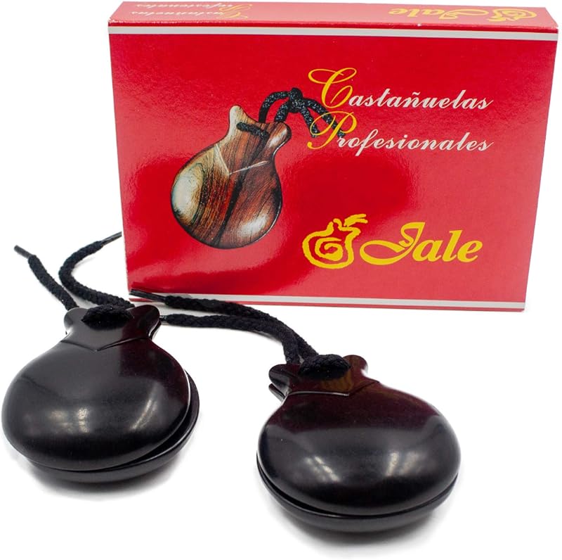 Castañuelas Flamenco Fibra Negra T-6 Mujer Adulta