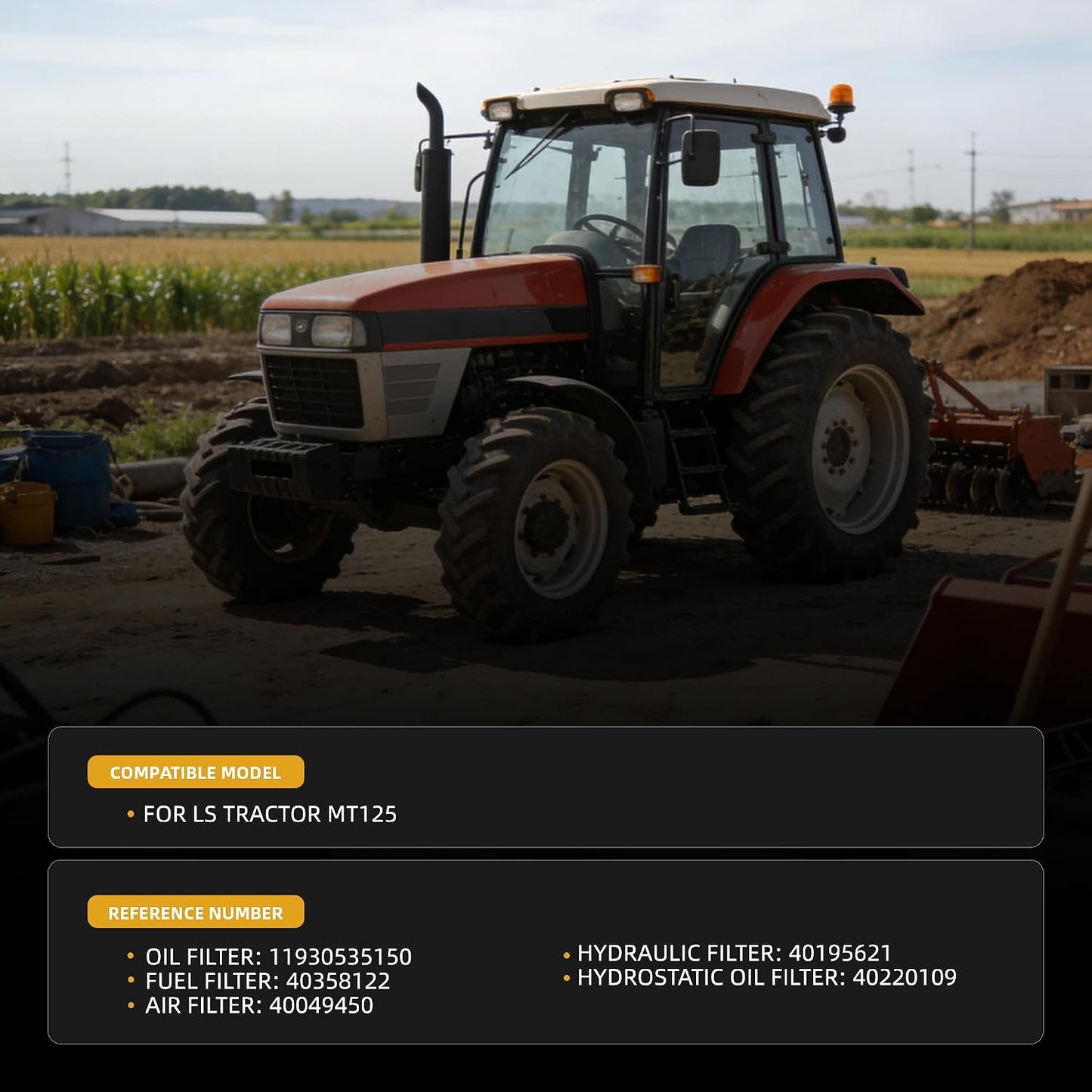 Kit filtro mantenimiento LS Tractor MT125
