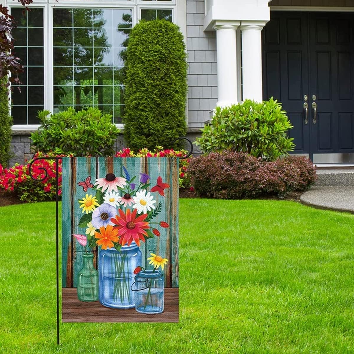 Bandera jardín primavera 12x18pulg doble cara decoración exterior