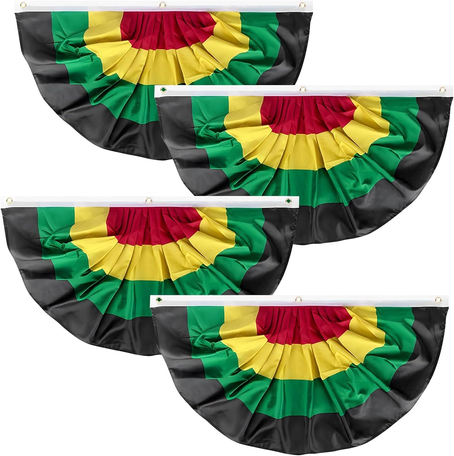 4 Banderines Juneteenth 1.5x3pies con ojales