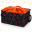 Cesta Halloween espeluznante plegable con asa y cierre