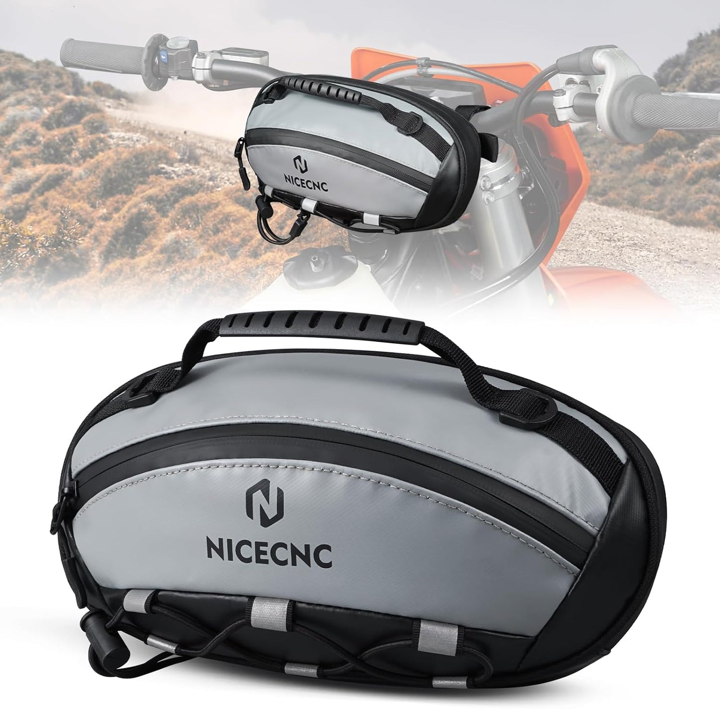 Bolsa manillar motocicleta universal impermeable PVC