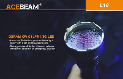 Linterna LED OSRAM L18 1500 lúmenes 0.6 mi