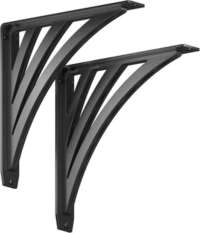 Soportes estante negro hierro forjado capacidad 500