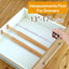 Separadores cajones bambú ajustables 13-17" set 4