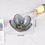 Bandeja cristal soporte joyas anillos collares pulseras gris