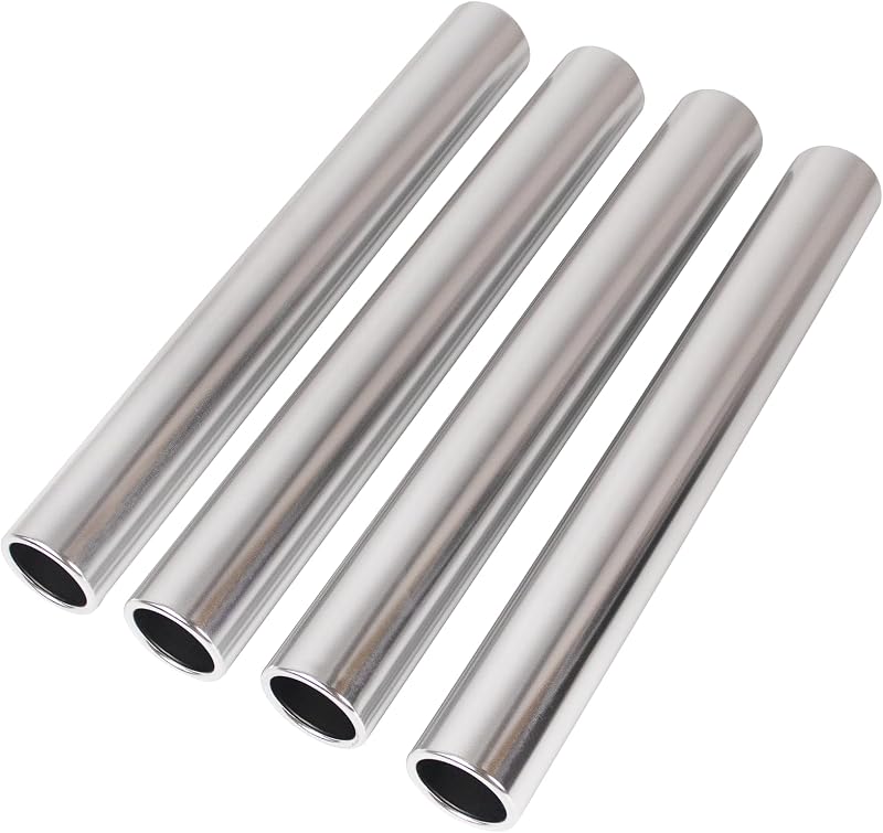 Juego bastones relé aluminio para pista campo deporte