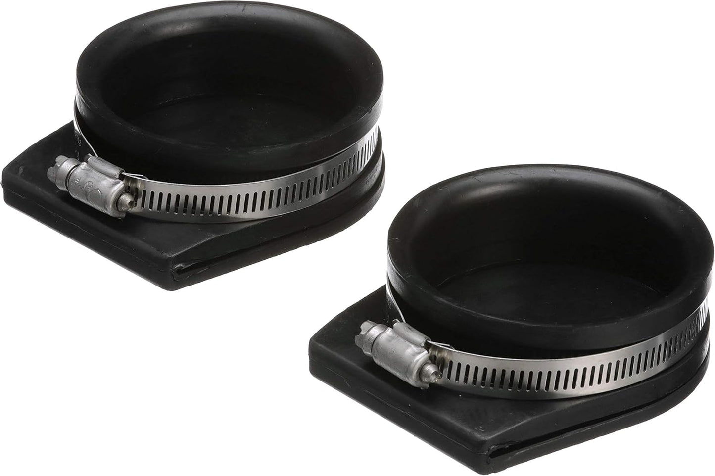 Cubiertas escape para tubo 4pulg caucho negro abrazadera inox
