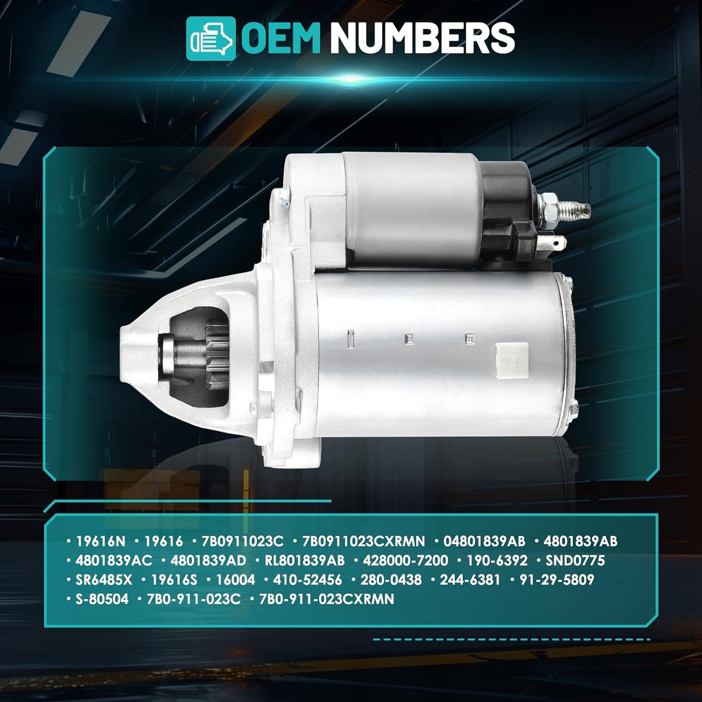 Motor arranque 19616 para Jeep Cherokee Dodge Journey