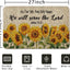 Tapete bienvenida girasoles 17x27" entrada puerta