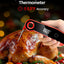 Termómetro digital para carne con lectura rápida y pantalla giratoria