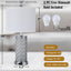 2 Lámparas Mesa Táctil Cristal Plateado USB Dormitorio