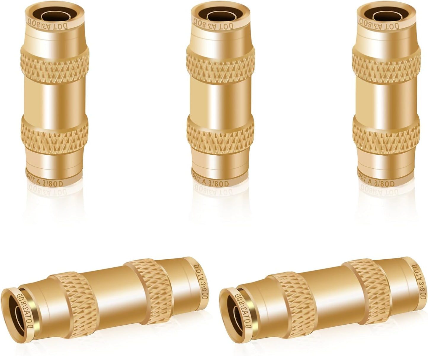 Conectores aire 3/8" acero bronce para camiones
