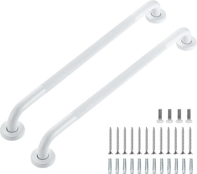 Barras agarre ducha acero inox 24" antiderrap set 2