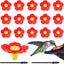 16 Flores Repuesto Alimentador Colibríes con Cepillos Limpieza