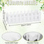 Valla piquete blanca madera espuma decoración jardín