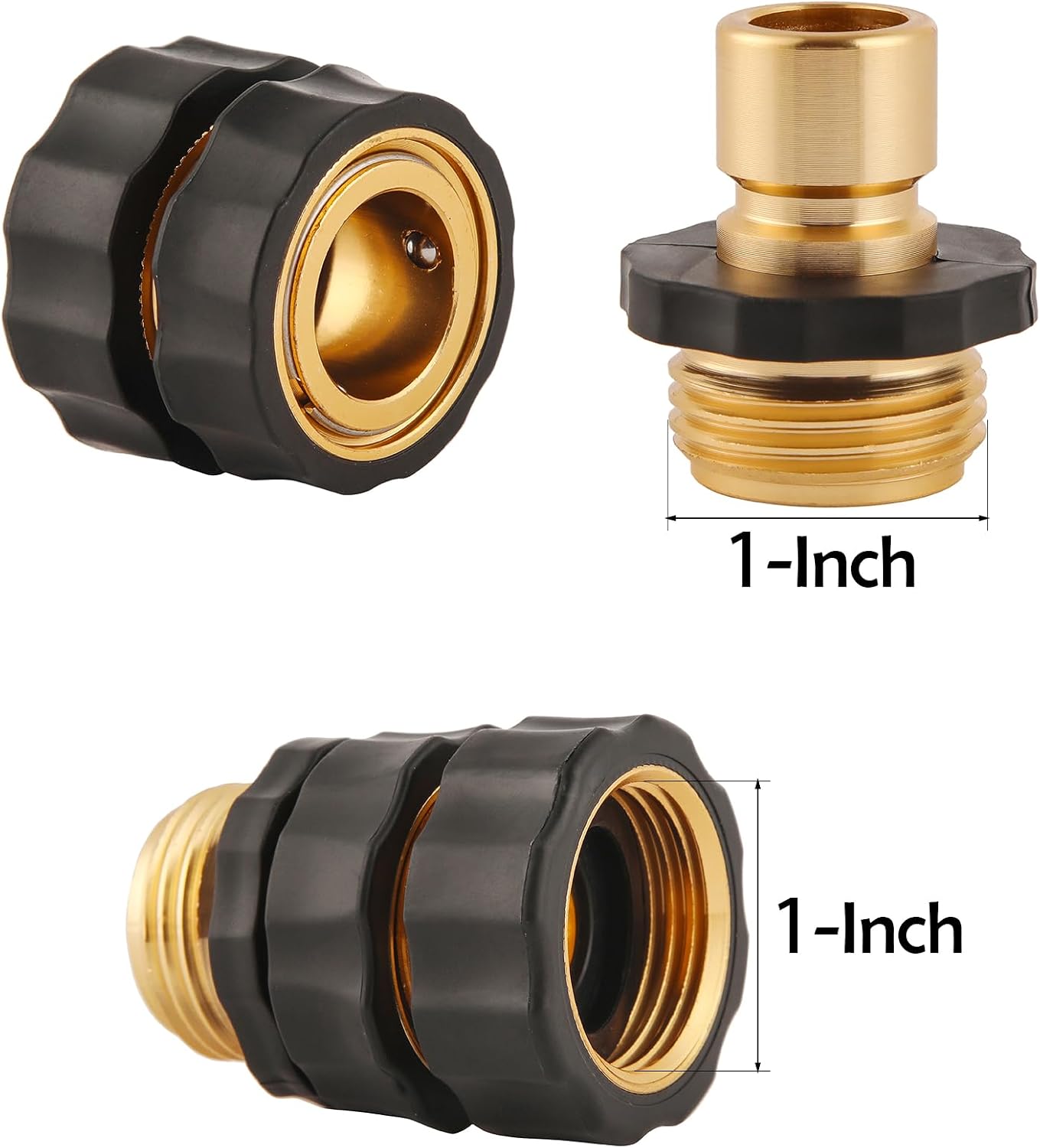 Conector rápido manguera 3/4pulg juego 6