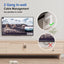 Placa pared cepillo 2 bandas soporte cables hdmi cine set 2
