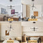 Candelabros LED negros modernos 24" regulables