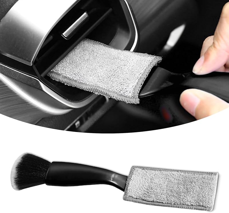 Cepillo doble cabezal para limpiar automóvil interior