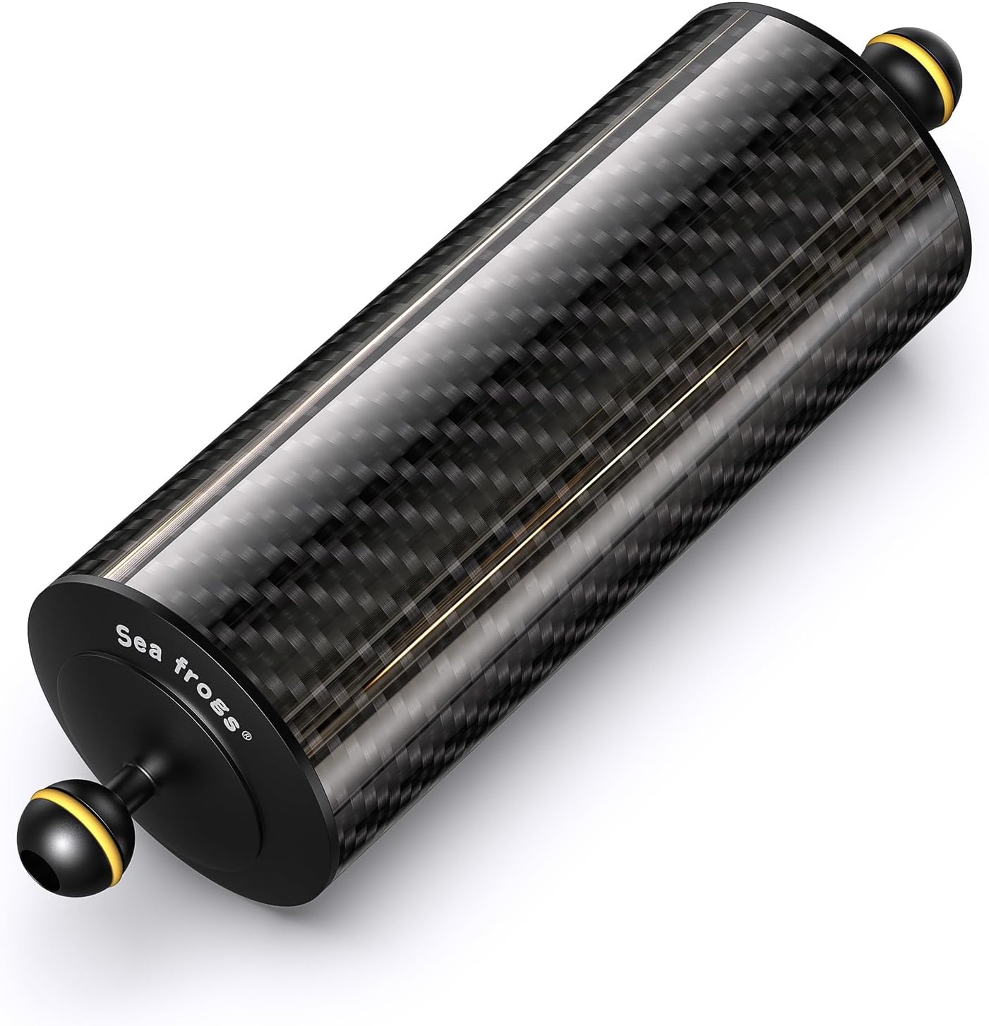 Brazo flotante fibra carbono 10'' para buceo con luz