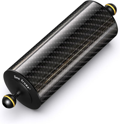 Brazo flotante fibra carbono 10'' para buceo con luz