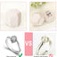 Caja terciopelo anillo 3 ranuras hexagonales vintage beige