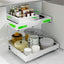 Organiz. gabinete expandible 12-22" 5 rieles uso pesado