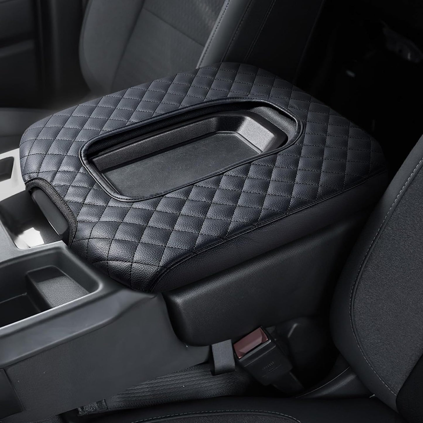 Funda consola Silverado 2019-24 cuero reposabrazos