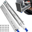 Diapositivas cajón 12" acero frío con cerradura 250lb