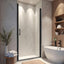 Puerta ducha pivotante sin marco 34-35.2x72pulg vidrio templado