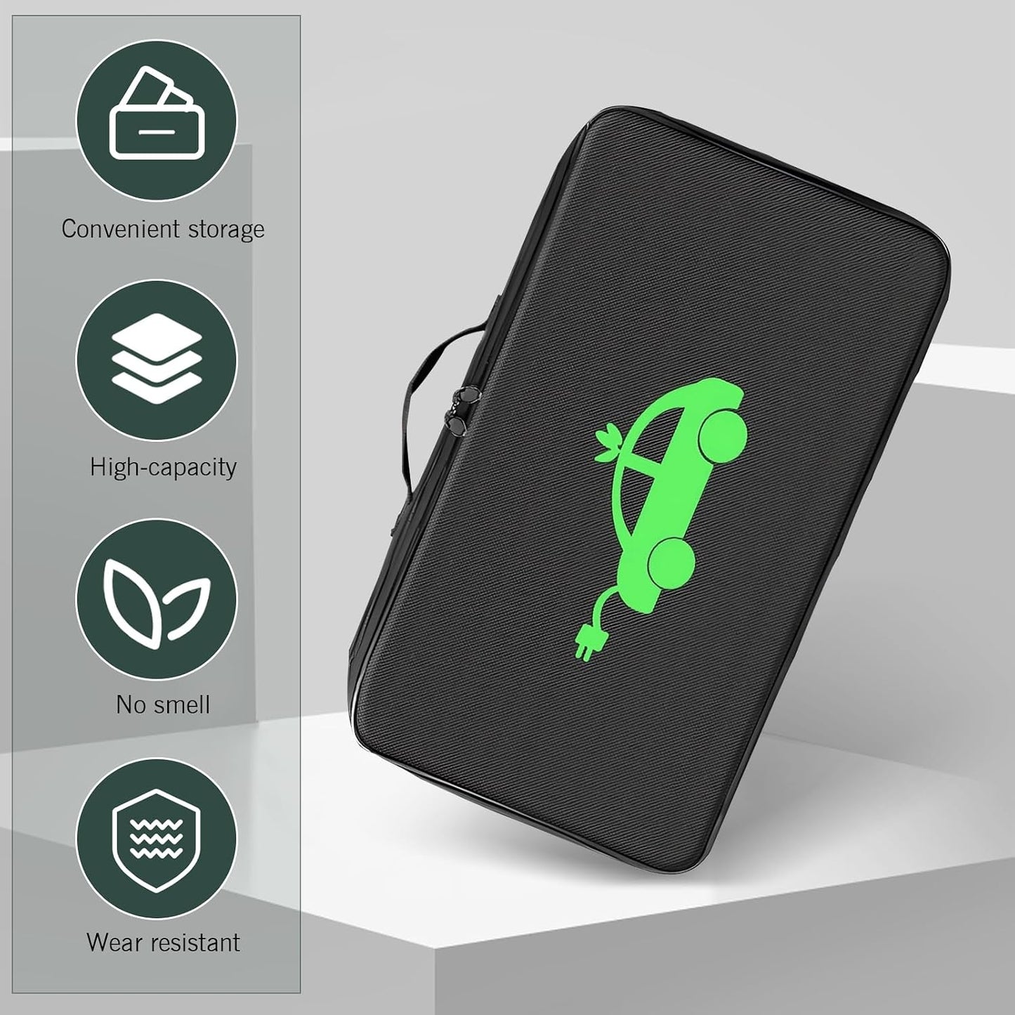 Bolsa organizadora cables coche impermeable para EV