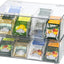Set 2 cajas organizadoras plástico 8 compartimentos