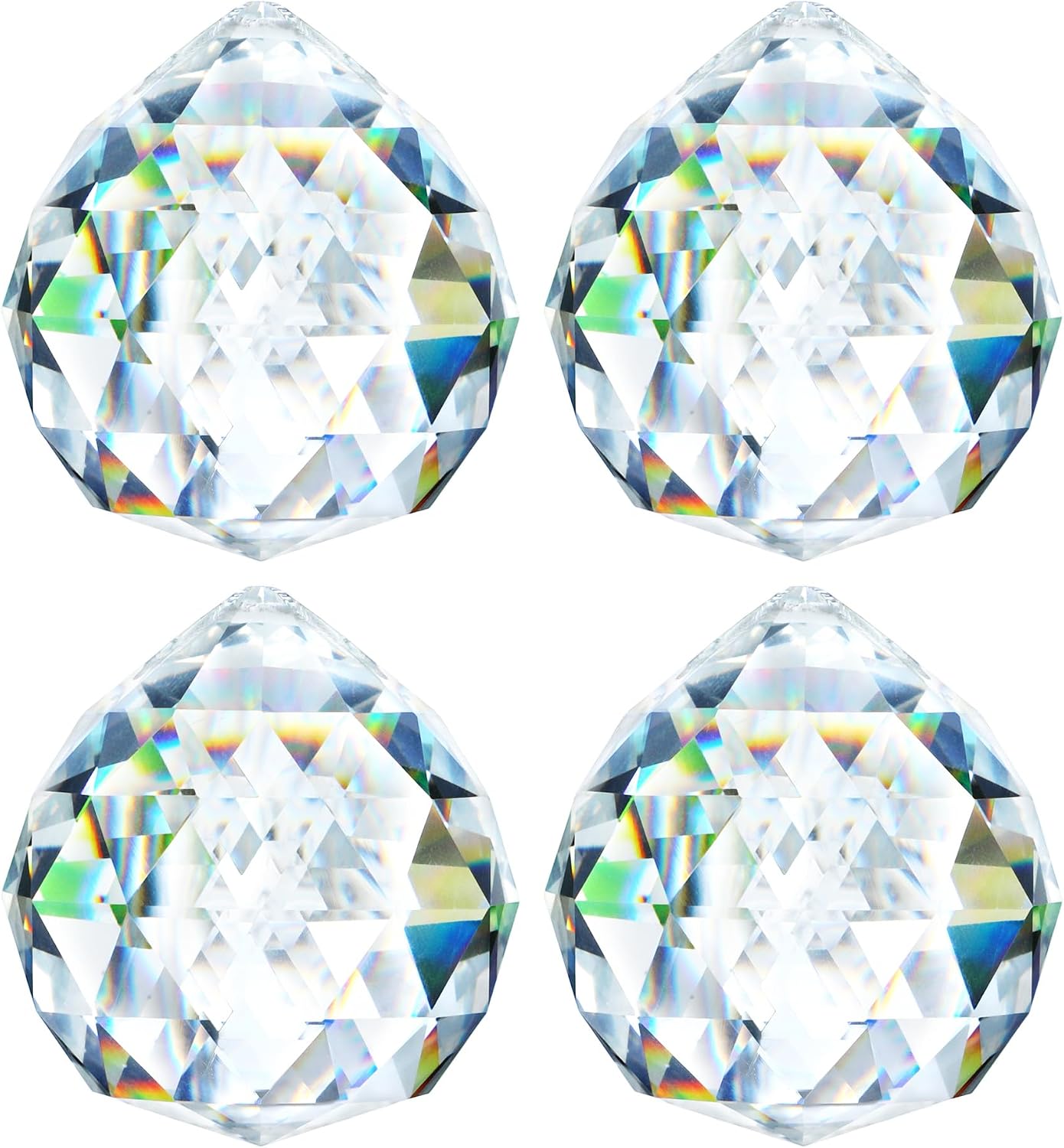 4 Bolas Prisma Cristal Atrapasueños Decoración