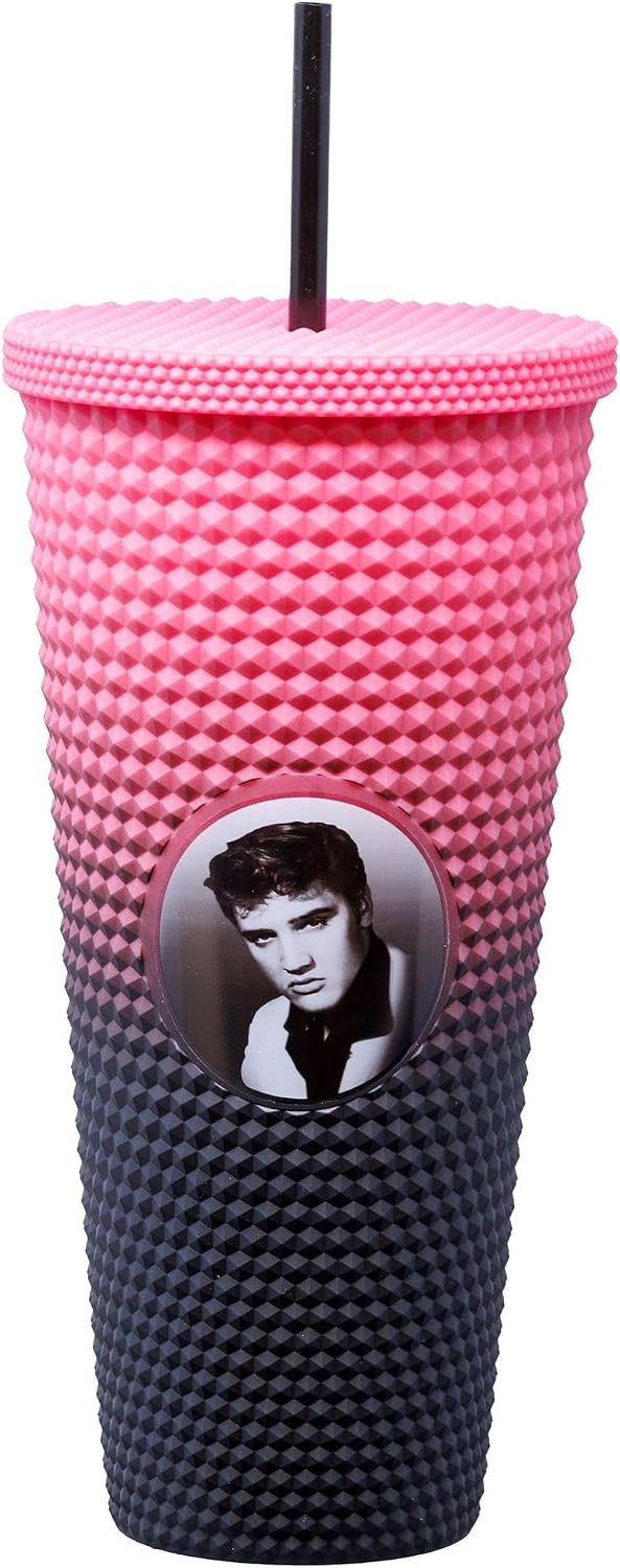 Vaso acrílico doble pared 32oz con tapa a prueba de derrames