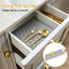 Tapete antiderrap para armario cocina 17" x30ft gris