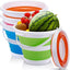 4 Cubos Plegables 5L con Asa para Hogar y Camping