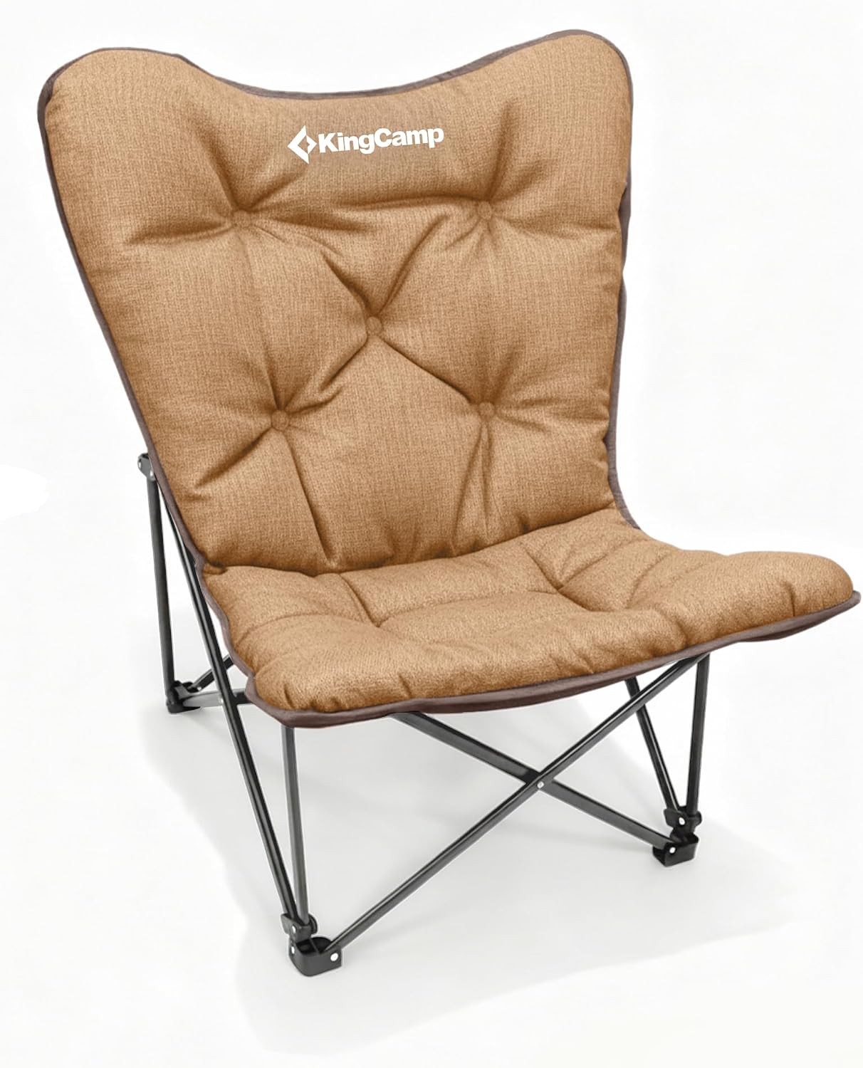 Silla plegable acolchada gran tamaño respaldo alto