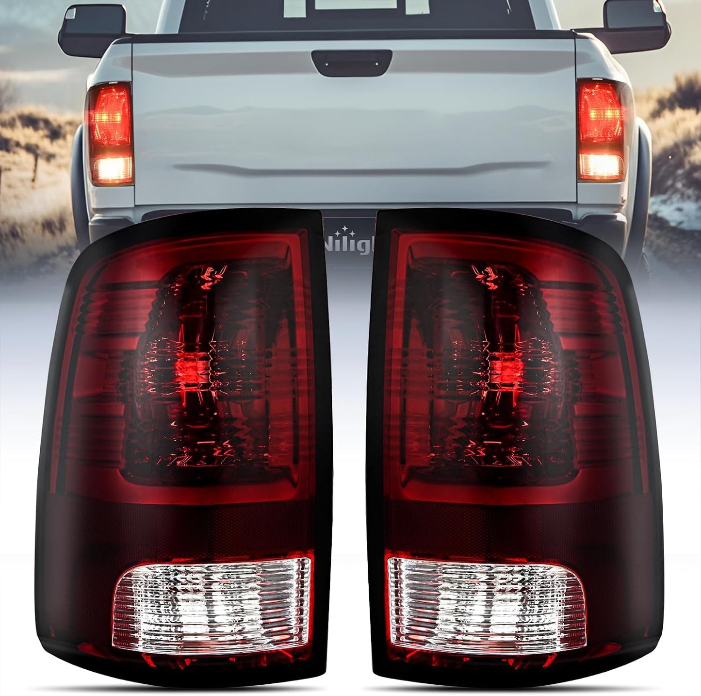 Conjunto luz trasera Dodge Ramestilo lateral rojo