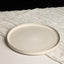 Set 4 platos llanos gres blanco apto lavavajillas